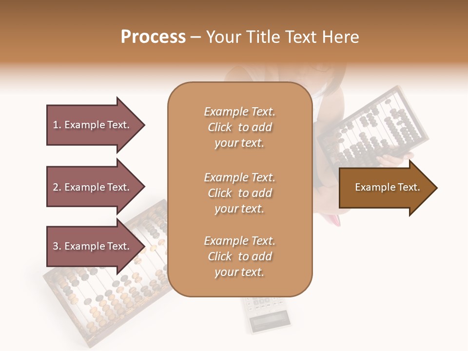 Professional Woman Abacus PowerPoint Template