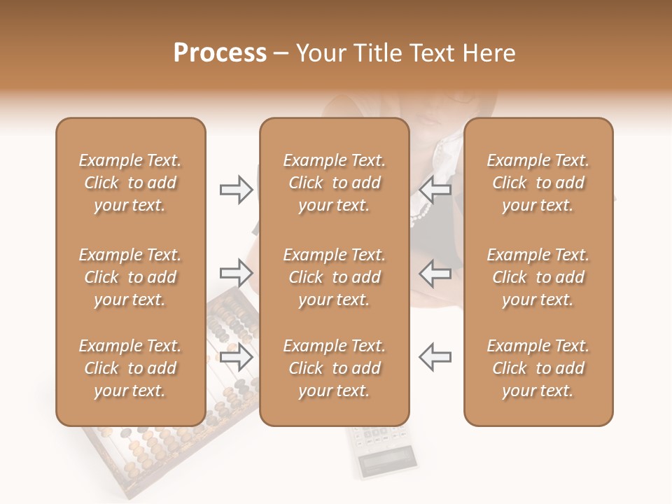 Professional Woman Abacus PowerPoint Template