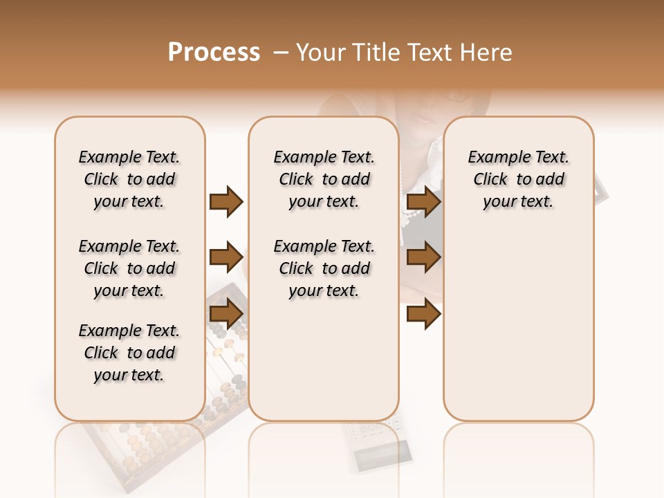 Professional Woman Abacus PowerPoint Template
