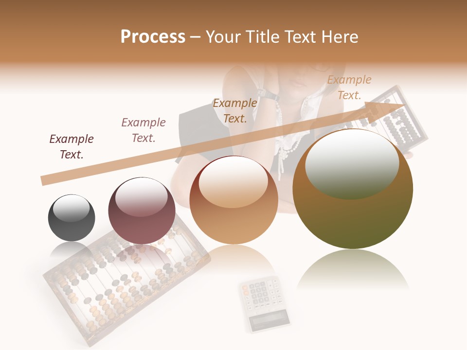 Professional Woman Abacus PowerPoint Template