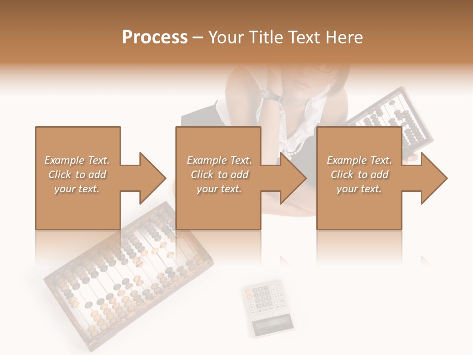 Professional Woman Abacus PowerPoint Template