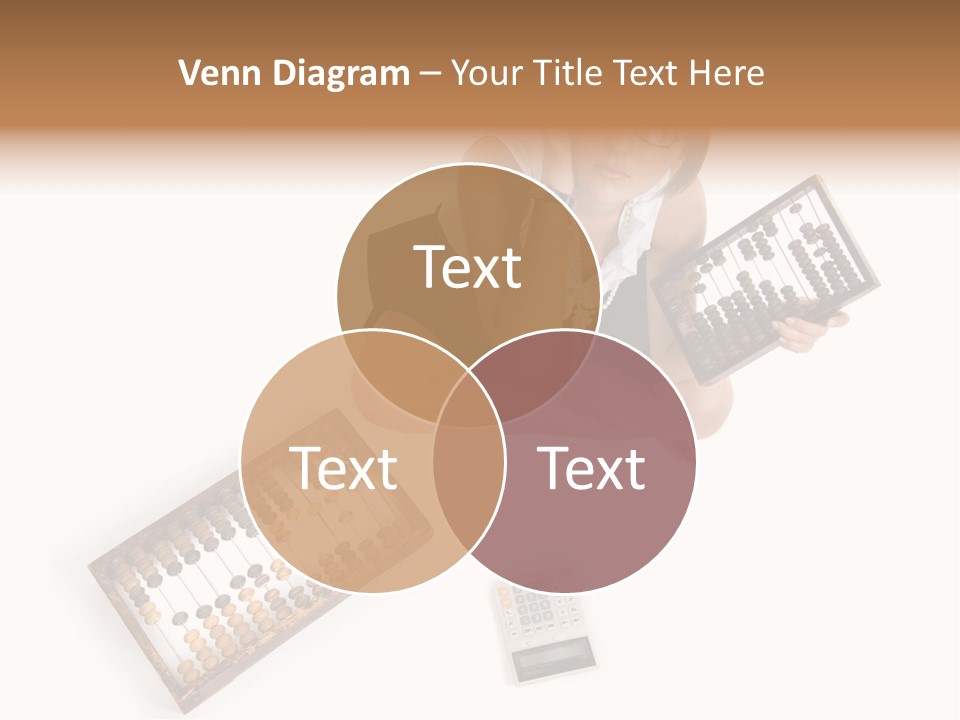 Professional Woman Abacus PowerPoint Template