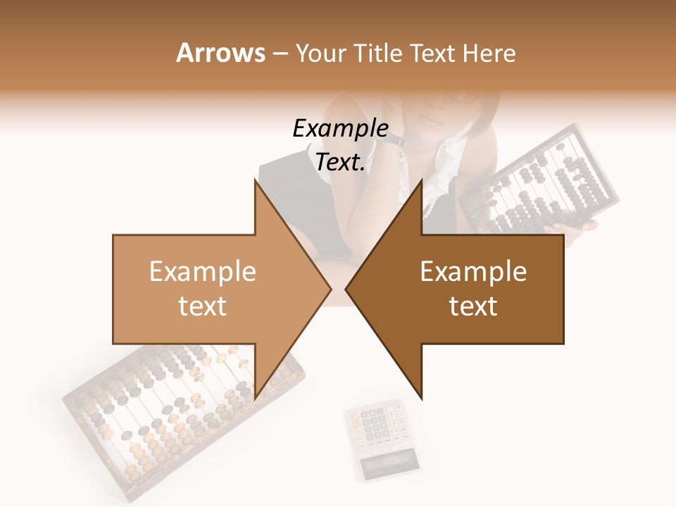 Professional Woman Abacus PowerPoint Template