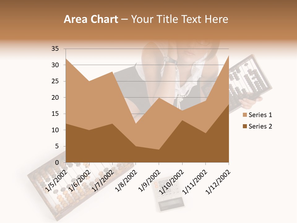 Professional Woman Abacus PowerPoint Template