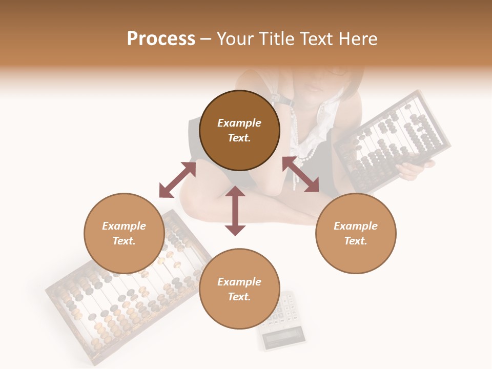Professional Woman Abacus PowerPoint Template