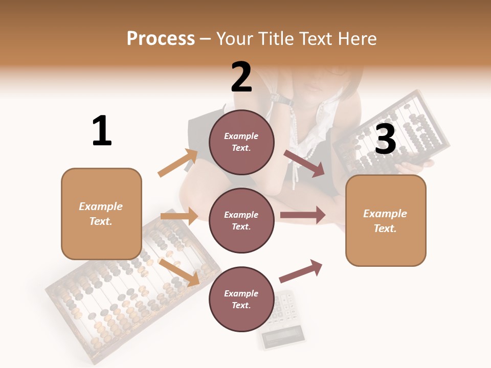 Professional Woman Abacus PowerPoint Template