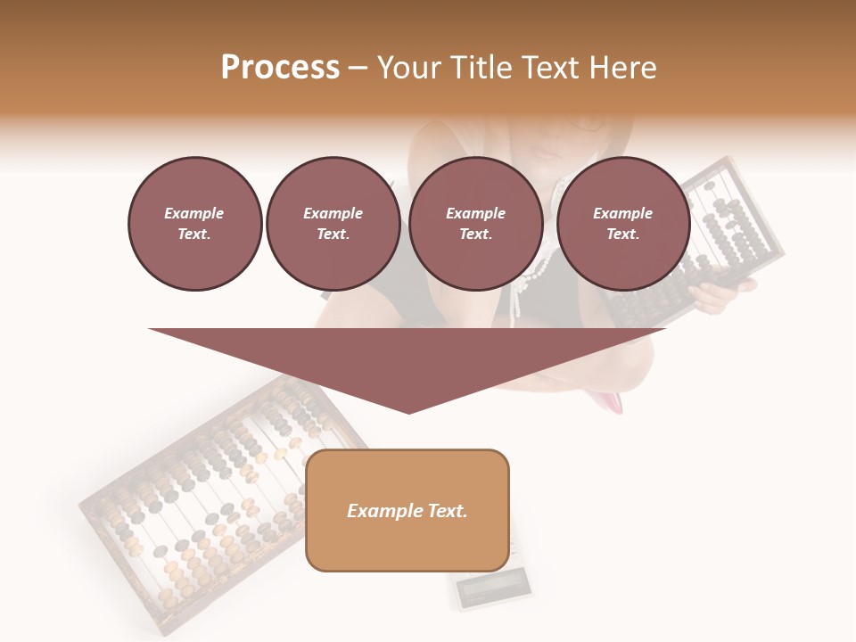 Professional Woman Abacus PowerPoint Template