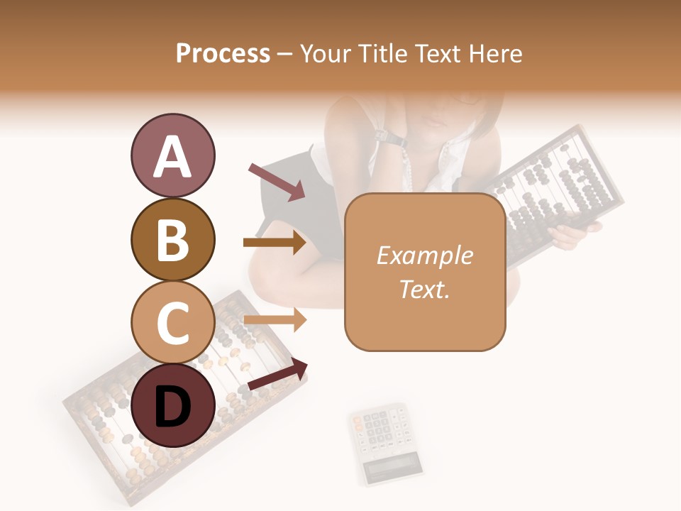 Professional Woman Abacus PowerPoint Template