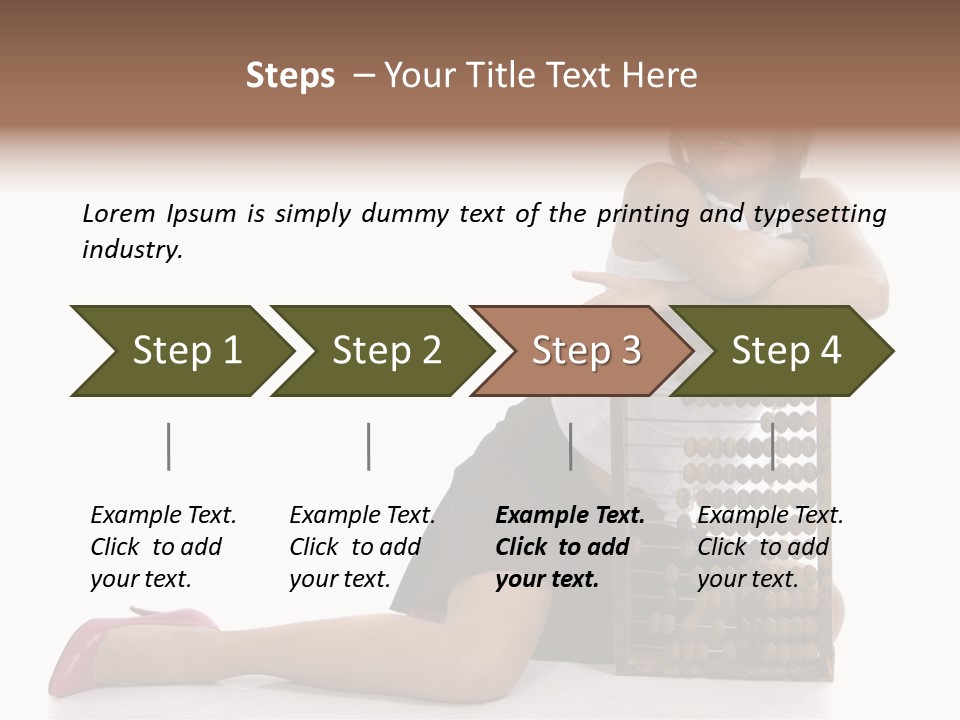 Professional Hair Brown PowerPoint Template