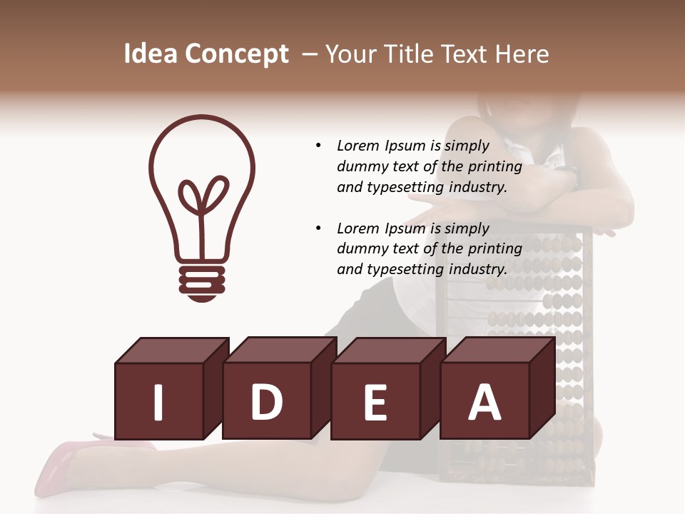 Professional Hair Brown PowerPoint Template