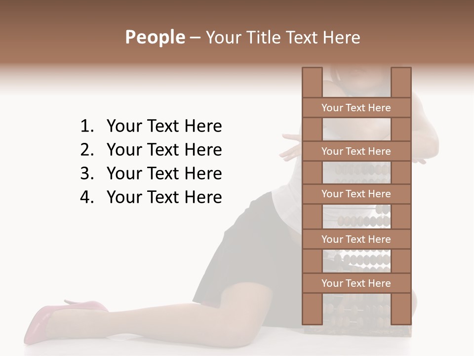 Professional Hair Brown PowerPoint Template