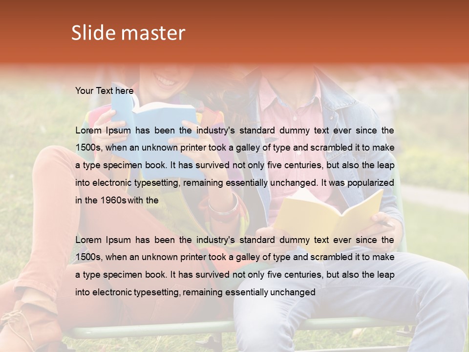 Smile Students Books PowerPoint Template