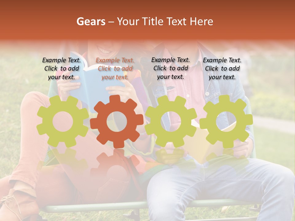 Smile Students Books PowerPoint Template