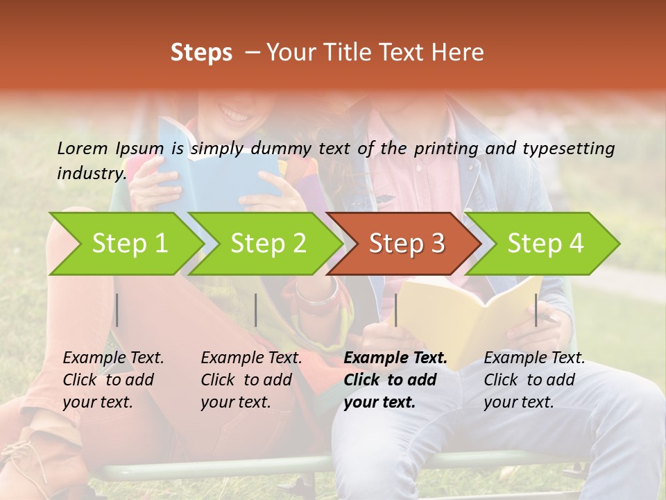 Smile Students Books PowerPoint Template