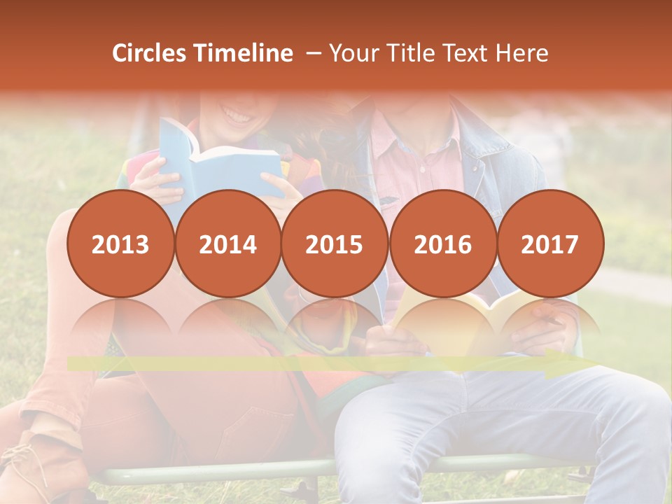 Smile Students Books PowerPoint Template