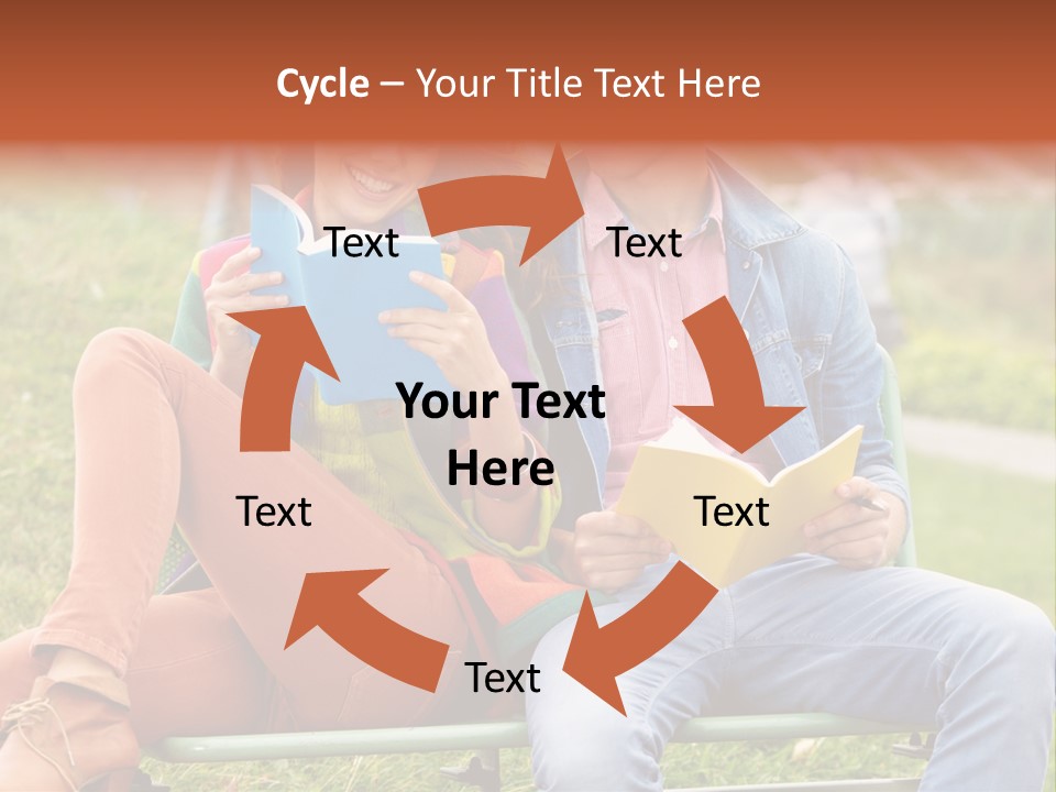 Smile Students Books PowerPoint Template