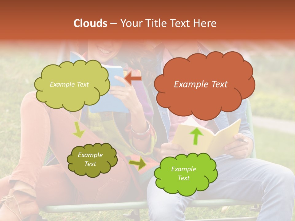 Smile Students Books PowerPoint Template