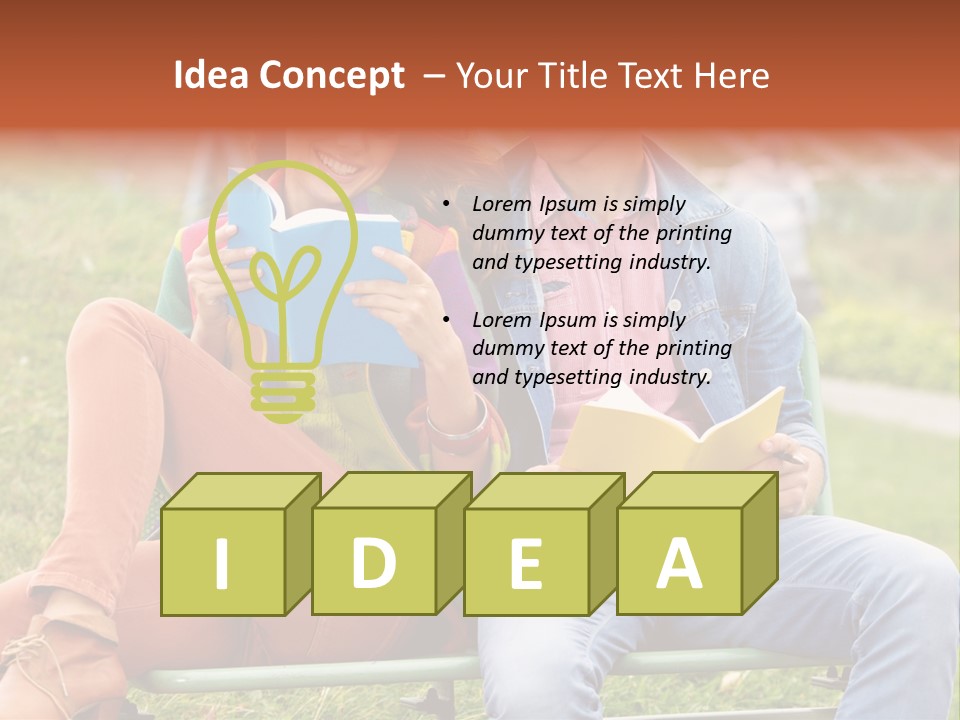 Smile Students Books PowerPoint Template