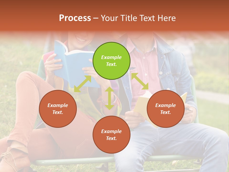 Smile Students Books PowerPoint Template