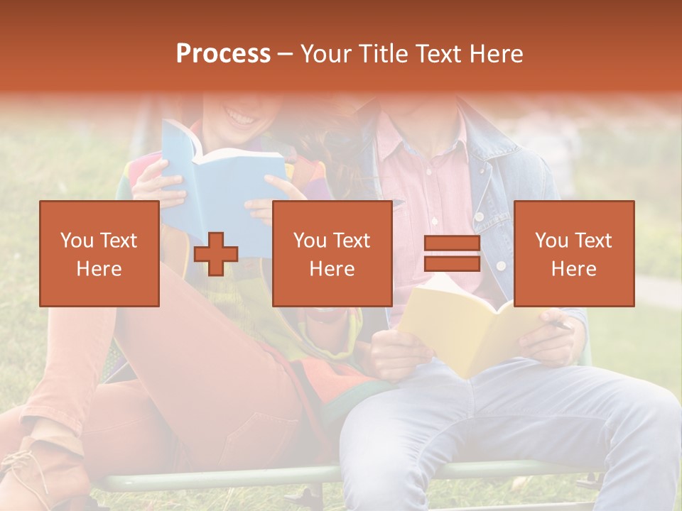 Smile Students Books PowerPoint Template