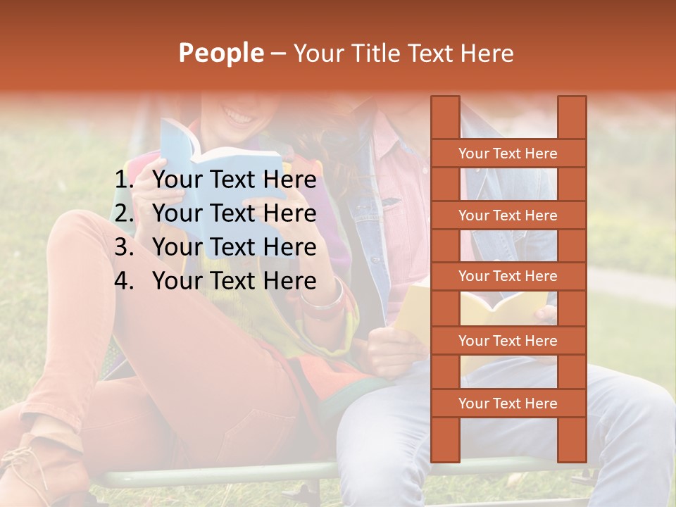 Smile Students Books PowerPoint Template