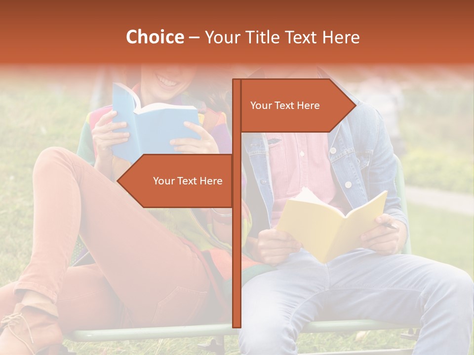 Smile Students Books PowerPoint Template