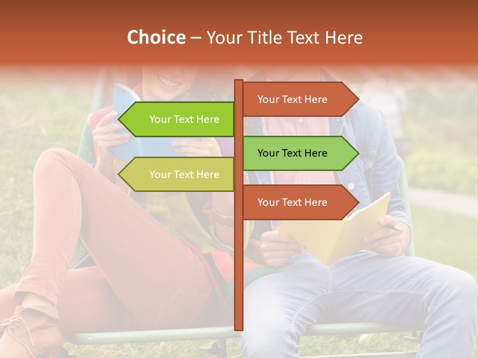 Smile Students Books PowerPoint Template