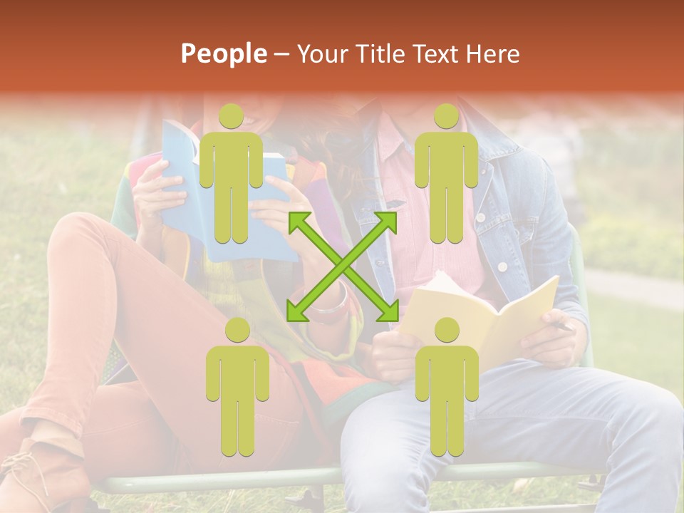 Smile Students Books PowerPoint Template