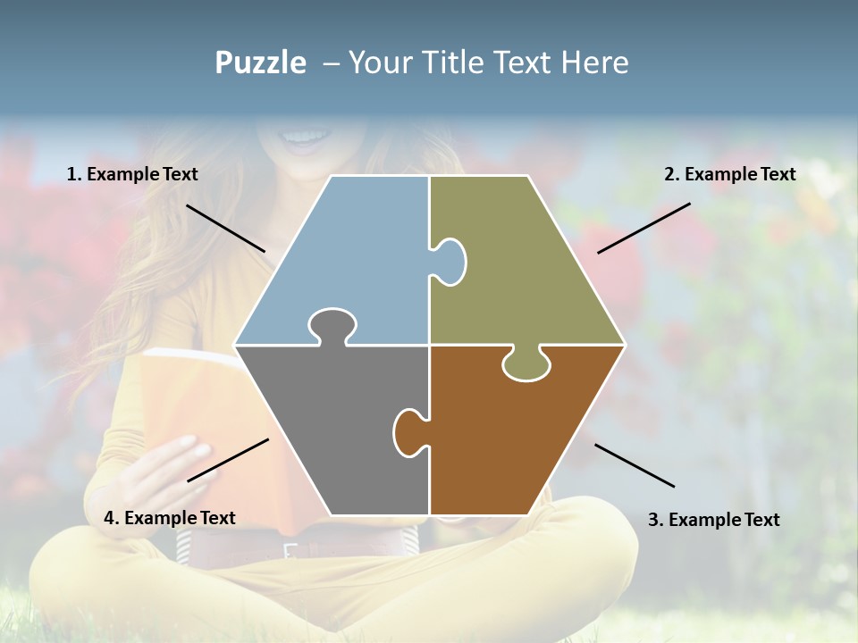 Female Glade Woman PowerPoint Template