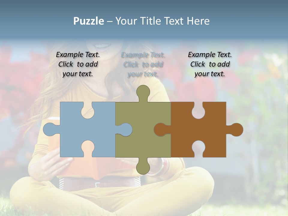 Female Glade Woman PowerPoint Template