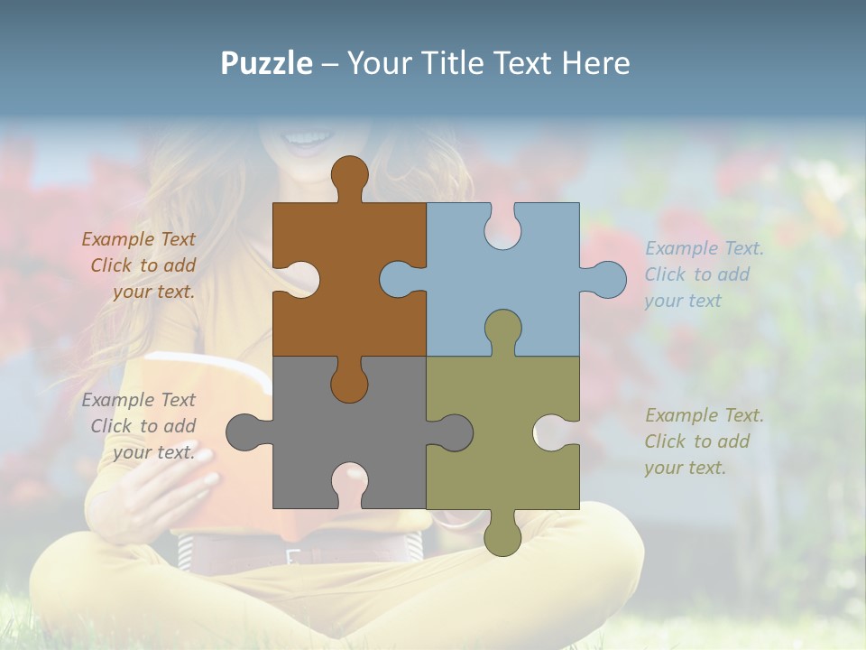 Female Glade Woman PowerPoint Template