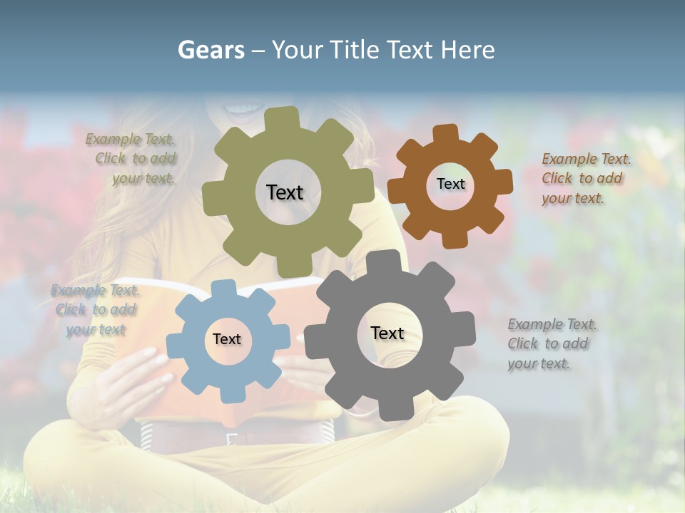 Female Glade Woman PowerPoint Template