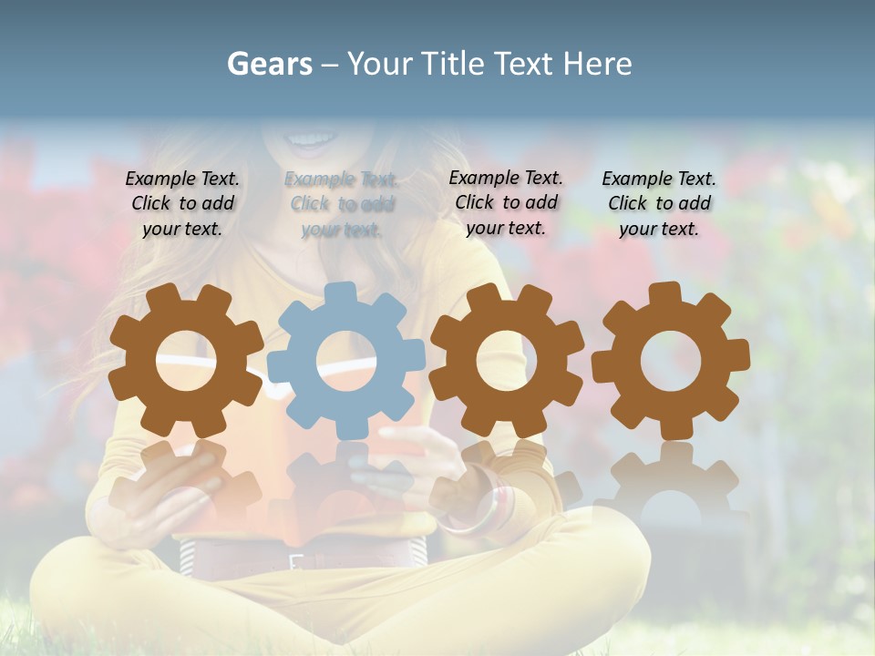 Female Glade Woman PowerPoint Template