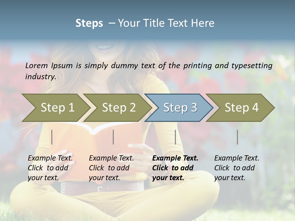Female Glade Woman PowerPoint Template