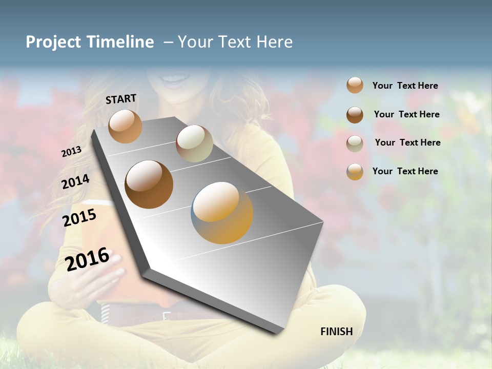 Female Glade Woman PowerPoint Template
