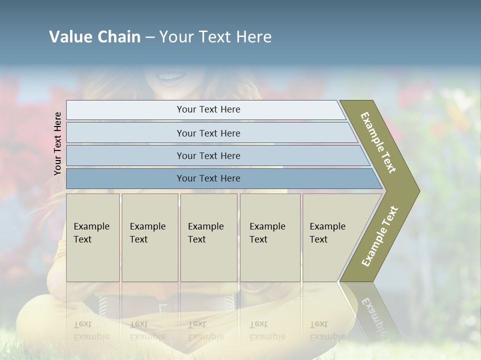 Female Glade Woman PowerPoint Template