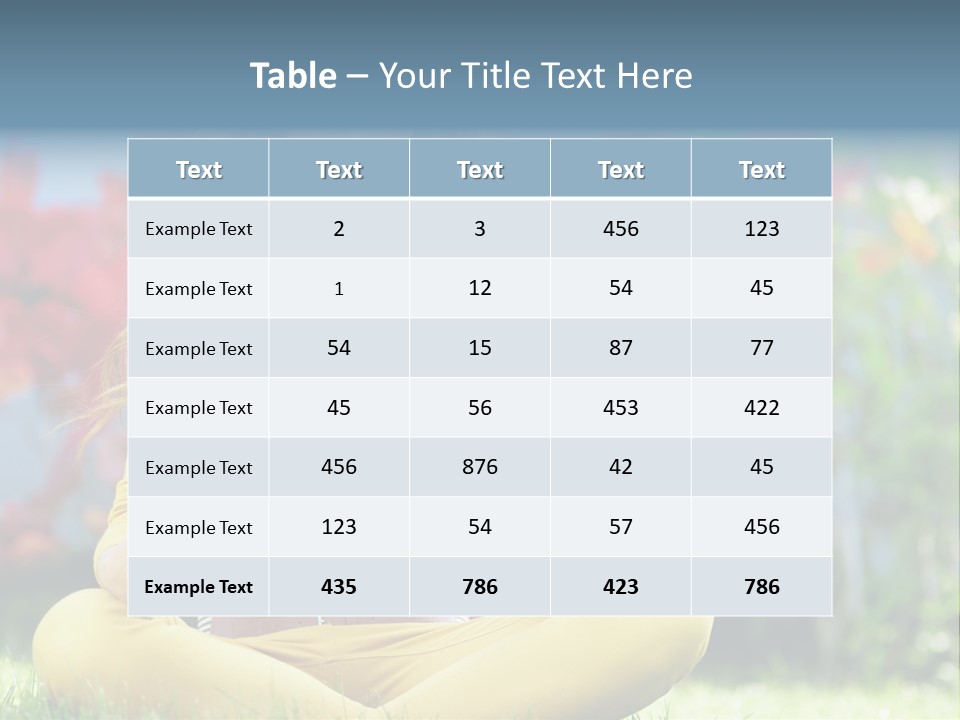 Female Glade Woman PowerPoint Template