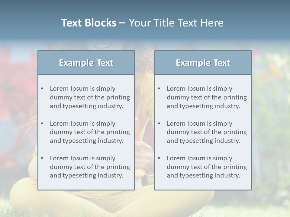 Female Glade Woman PowerPoint Template