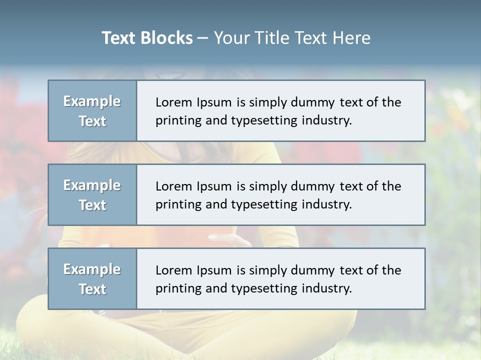 Female Glade Woman PowerPoint Template