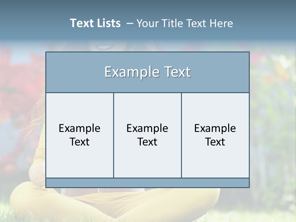 Female Glade Woman PowerPoint Template