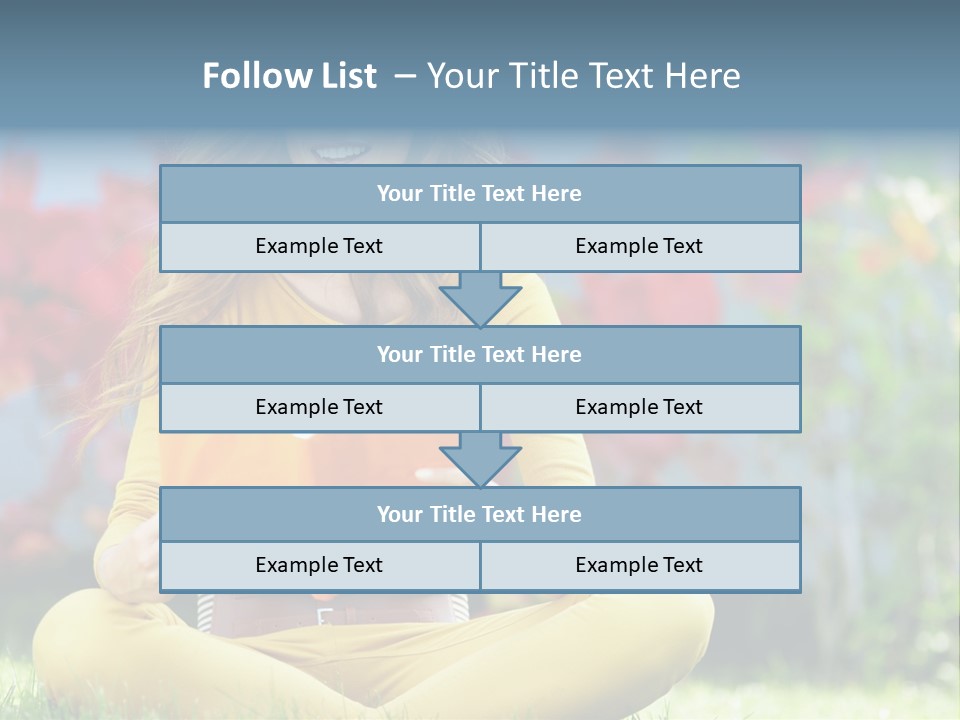 Female Glade Woman PowerPoint Template