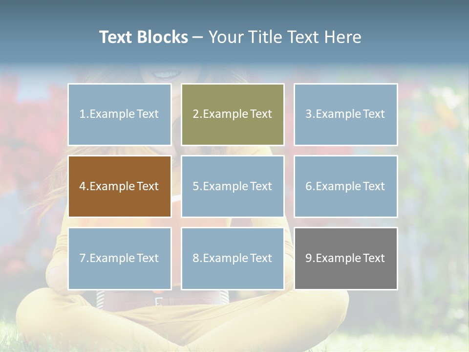 Female Glade Woman PowerPoint Template