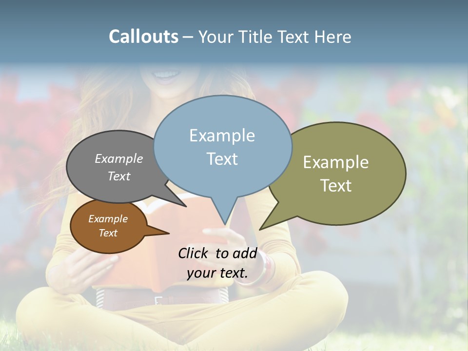 Female Glade Woman PowerPoint Template