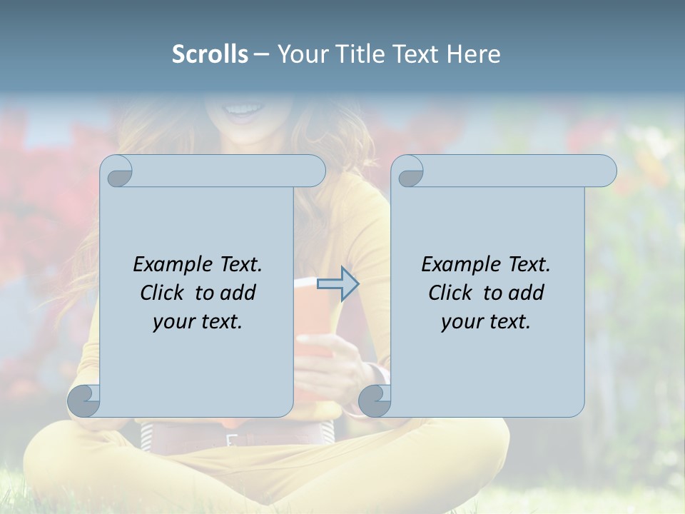 Female Glade Woman PowerPoint Template