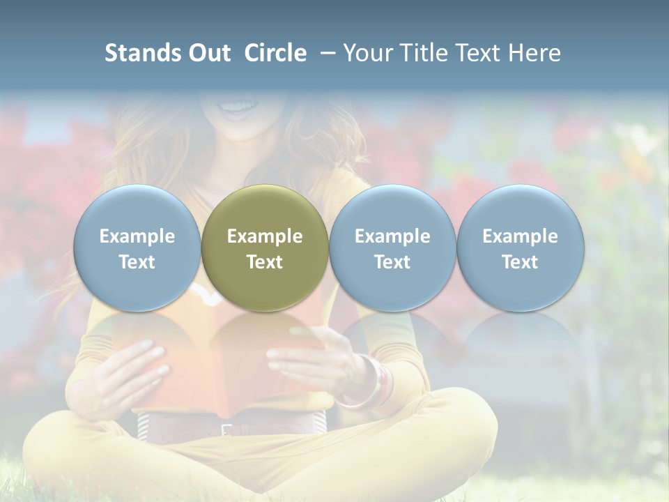 Female Glade Woman PowerPoint Template