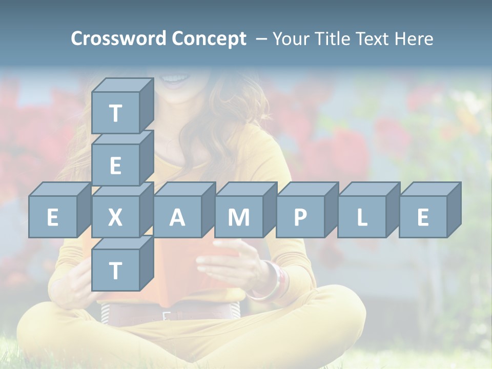 Female Glade Woman PowerPoint Template