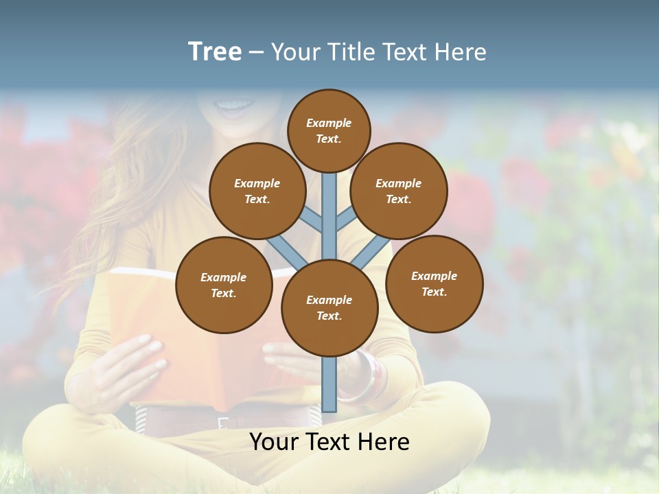 Female Glade Woman PowerPoint Template