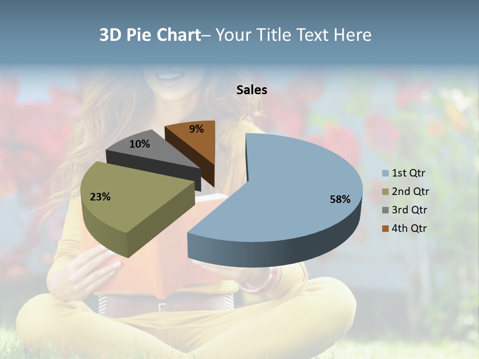 Female Glade Woman PowerPoint Template