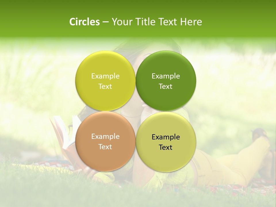 Girl Cheerful Pretty PowerPoint Template