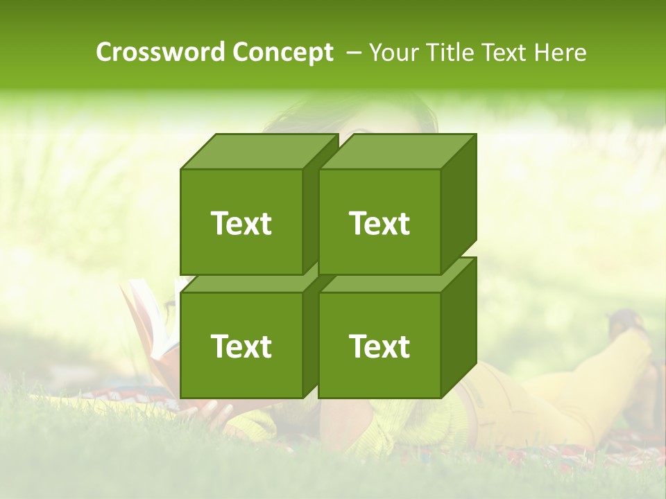 Girl Cheerful Pretty PowerPoint Template